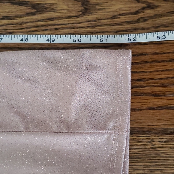 NWT Le Chateau XXL rose gold sparkly  floor-length evening gown NEW with tags - Picture 9 of 11